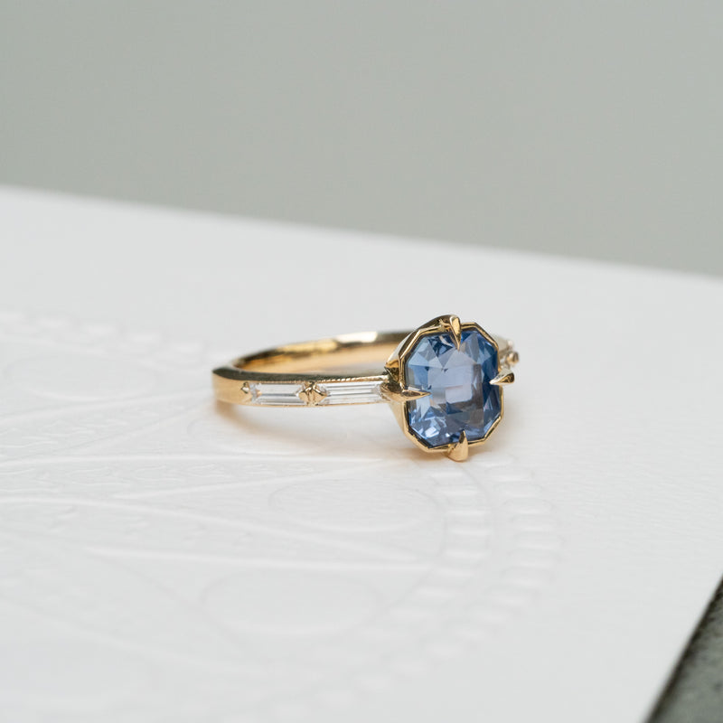 Sapphire and Diamond Ring