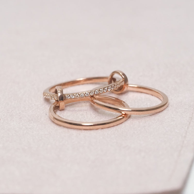 Three Band Diamond Ring