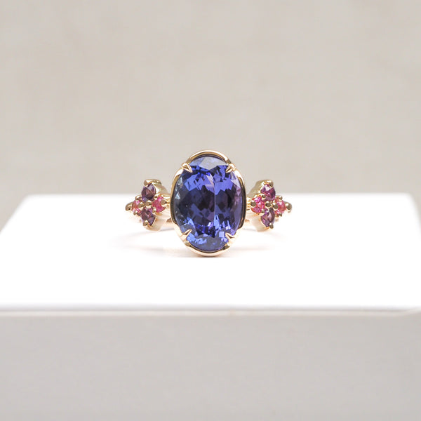 Whimsy Tanzanite and Sapphire ring