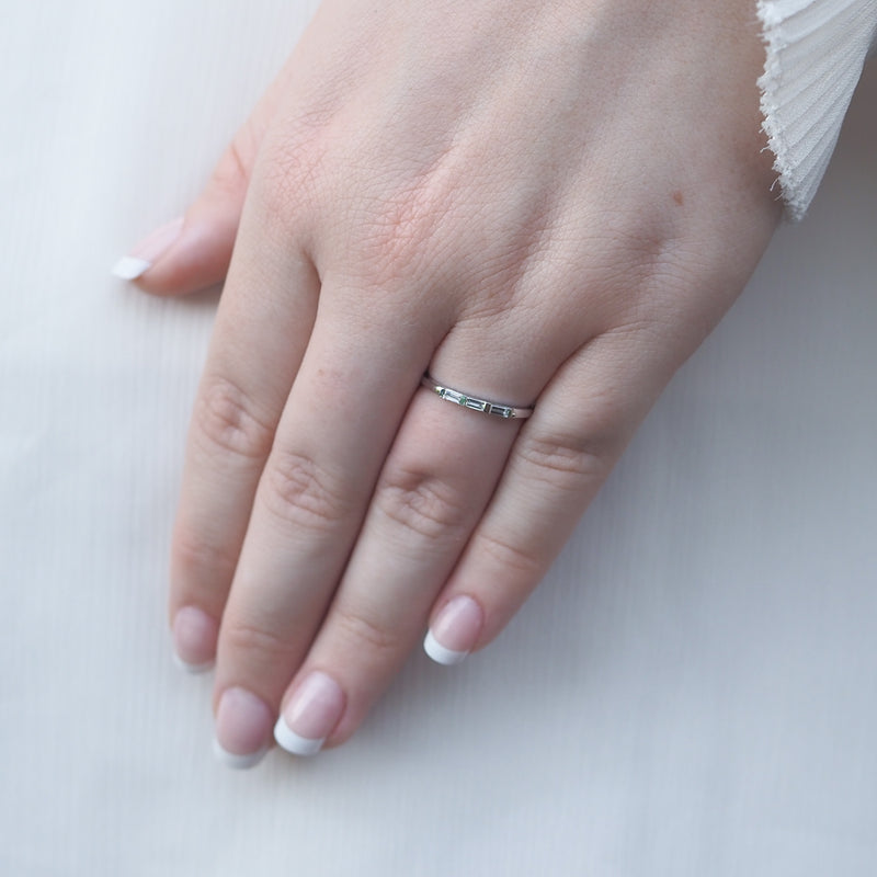 Diamond Baguette Stacker Ring