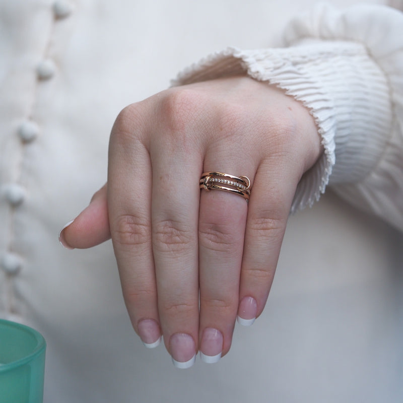 Three Band Diamond Ring