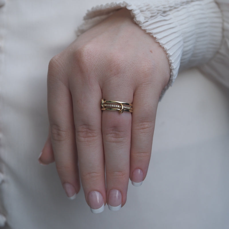 Three Band Diamond Ring