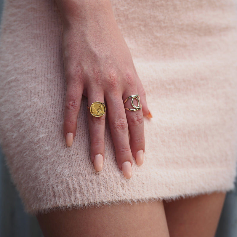 1/10oz. Australian Gold Coin Ring