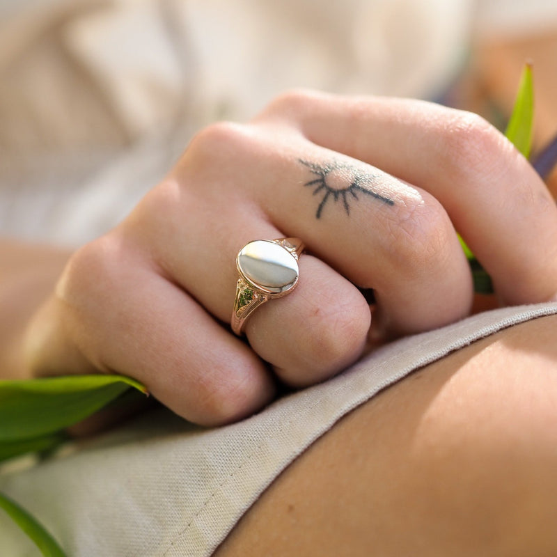 Rose Gold Signet Ring