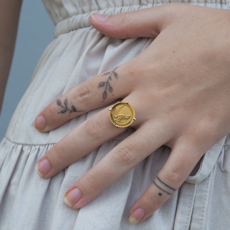 1/10oz. Australian Gold Coin Ring