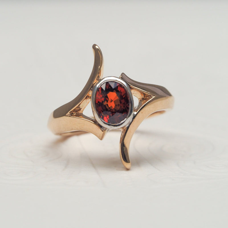 Spessartite Garnet Nova Ring