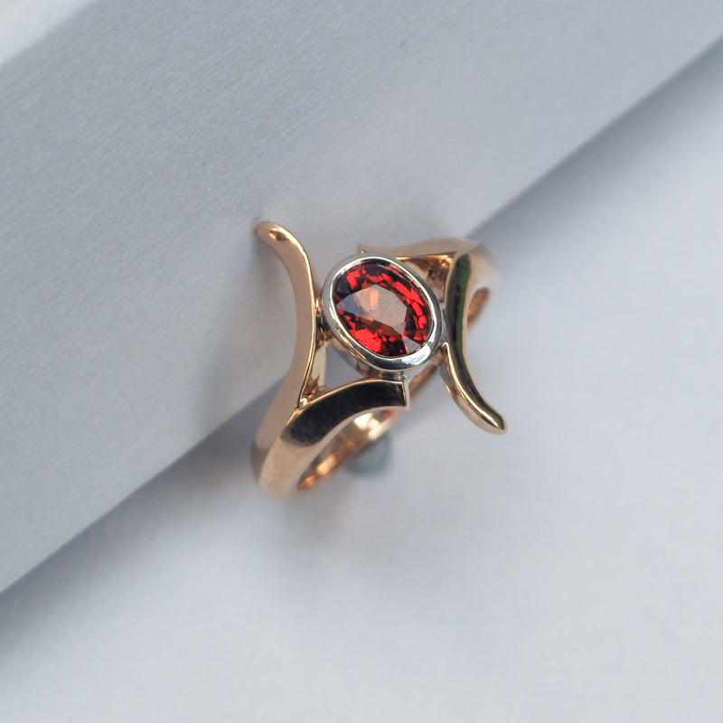 Spessartite Garnet Nova Ring