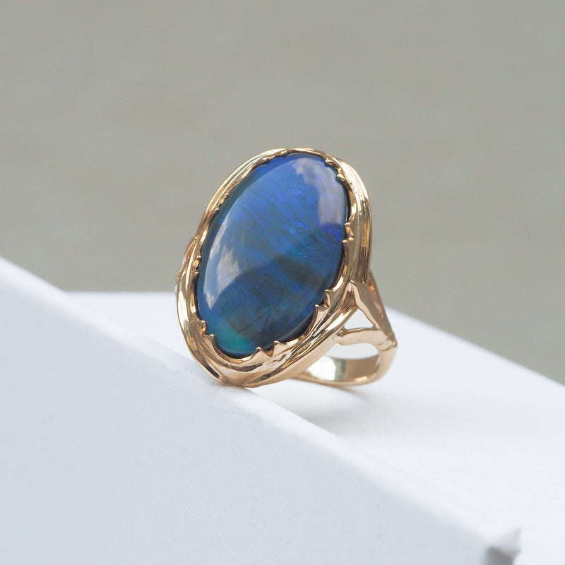 Large Oval Opal Ring