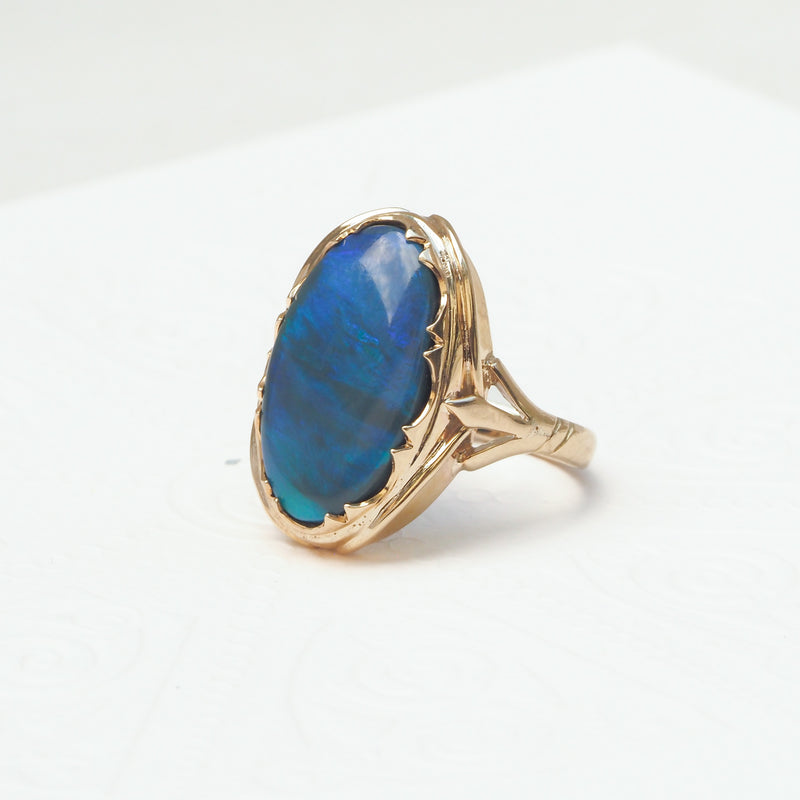 Large Oval Opal Ring