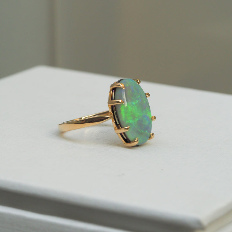 Australian Opal Venus Ring