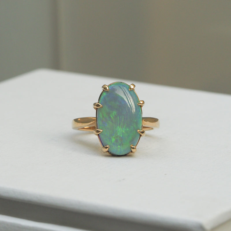 Australian Opal Venus Ring