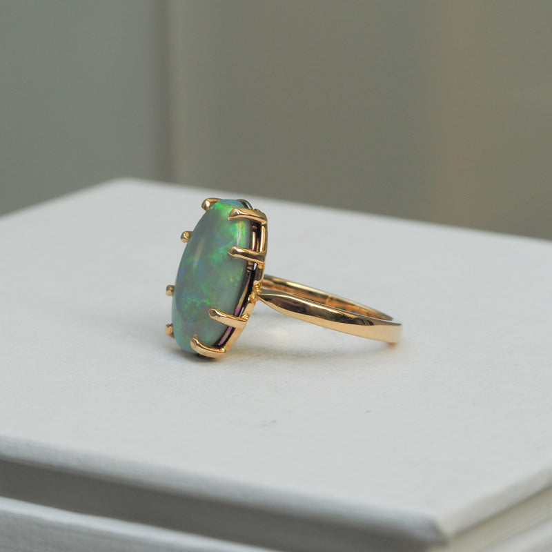 Australian Opal Venus Ring