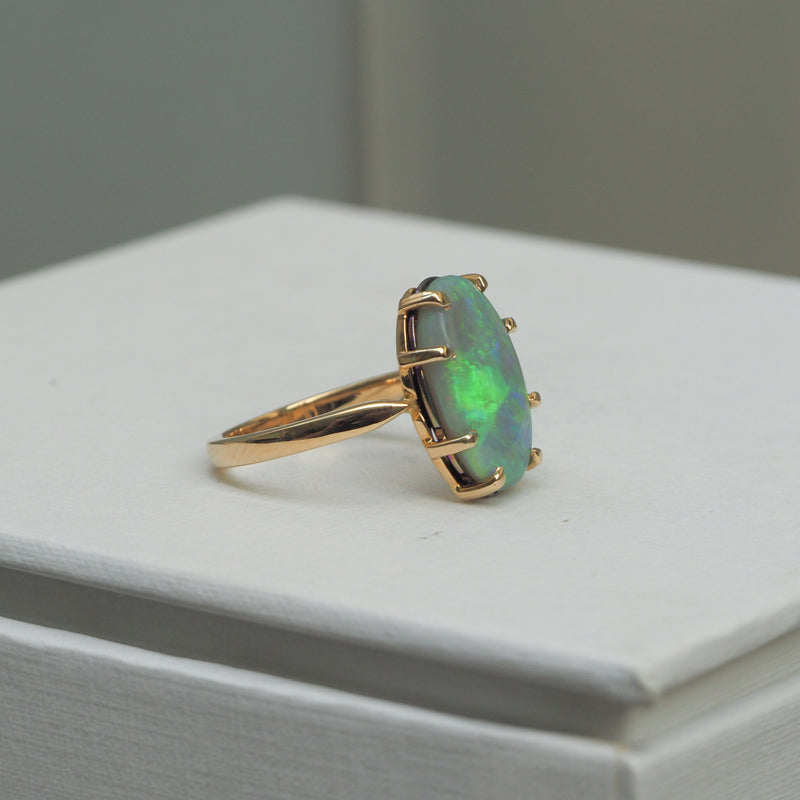 Australian Opal Venus Ring