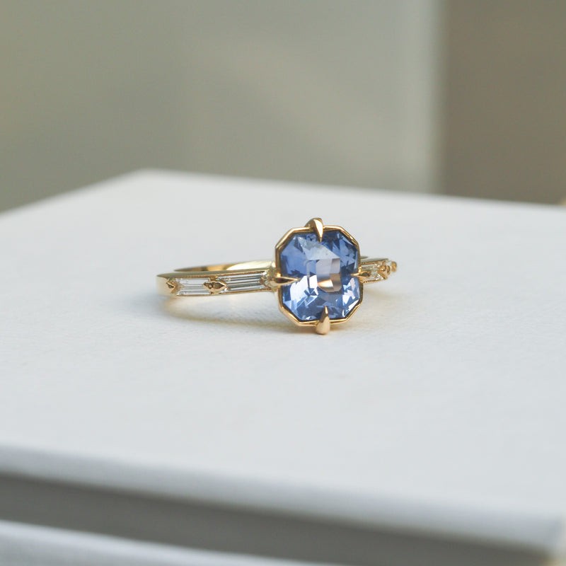 Sapphire and Diamond Ring