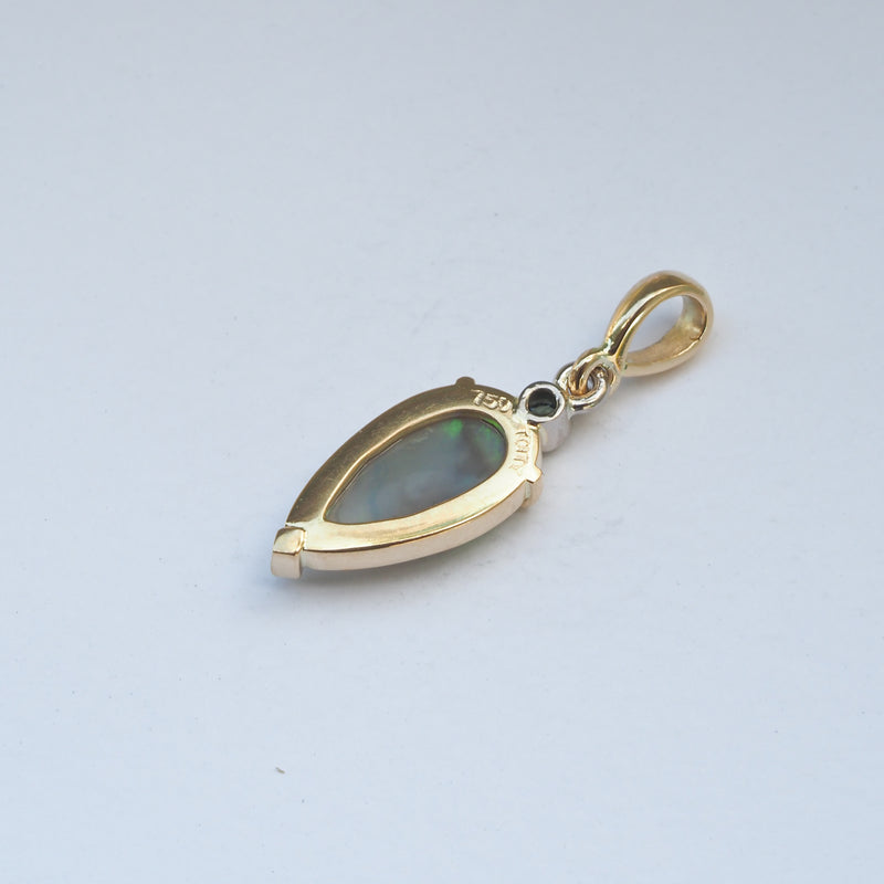 Australian Opal & Sapphire Pendant