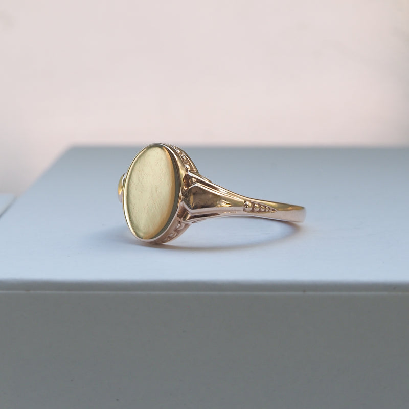 Rose Gold Signet Ring