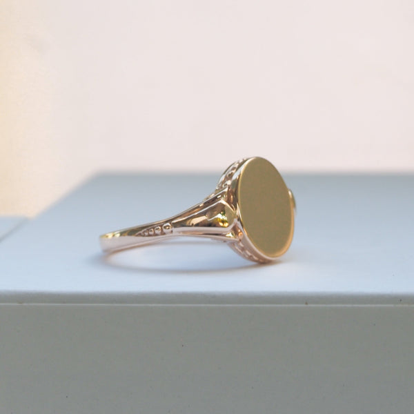 Rose Gold Signet Ring