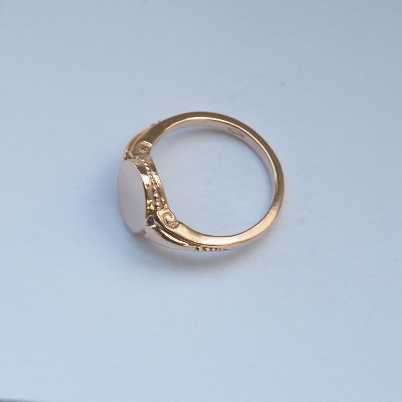 Rose Gold Signet Ring