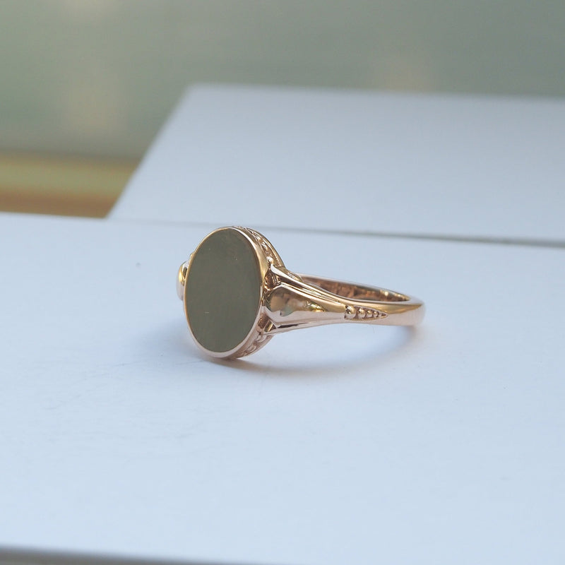 Rose Gold Signet Ring