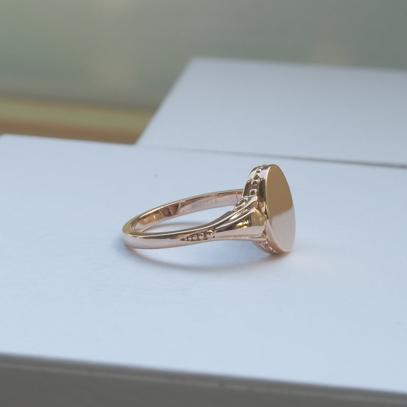 Rose Gold Signet Ring