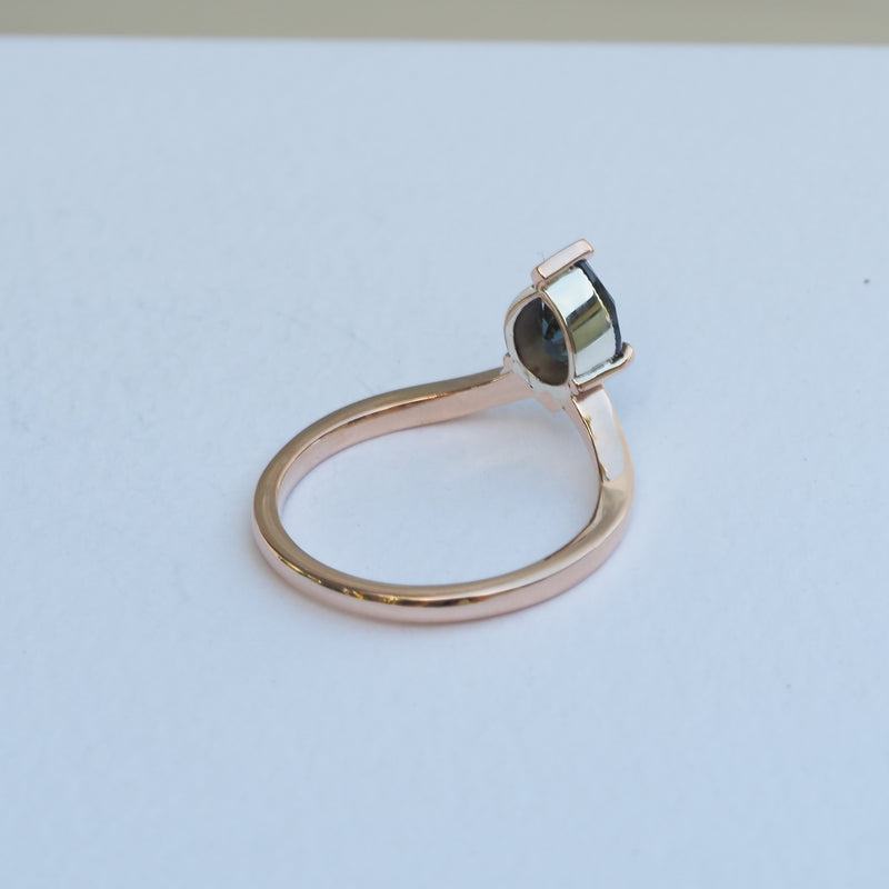 Australian Parti Sapphire V Shape Ring