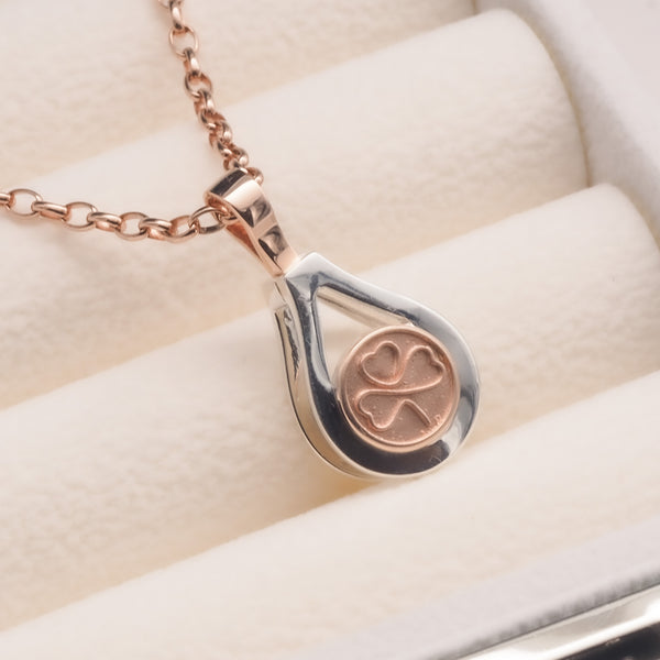 Fonya locket ring safe 2 tone Gold and silver