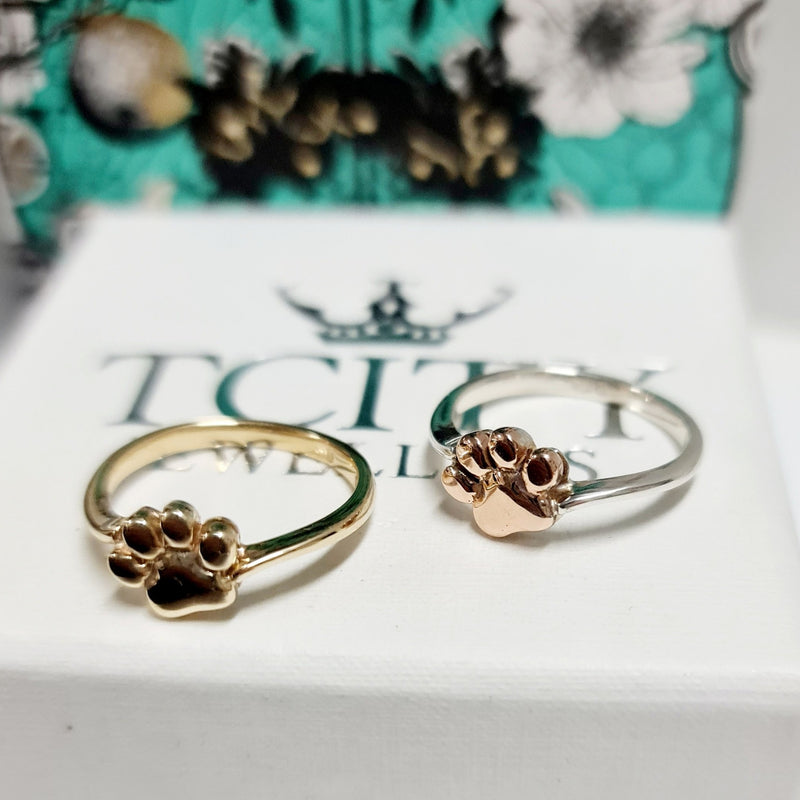 Dog Paw Ring TCity Jewellers