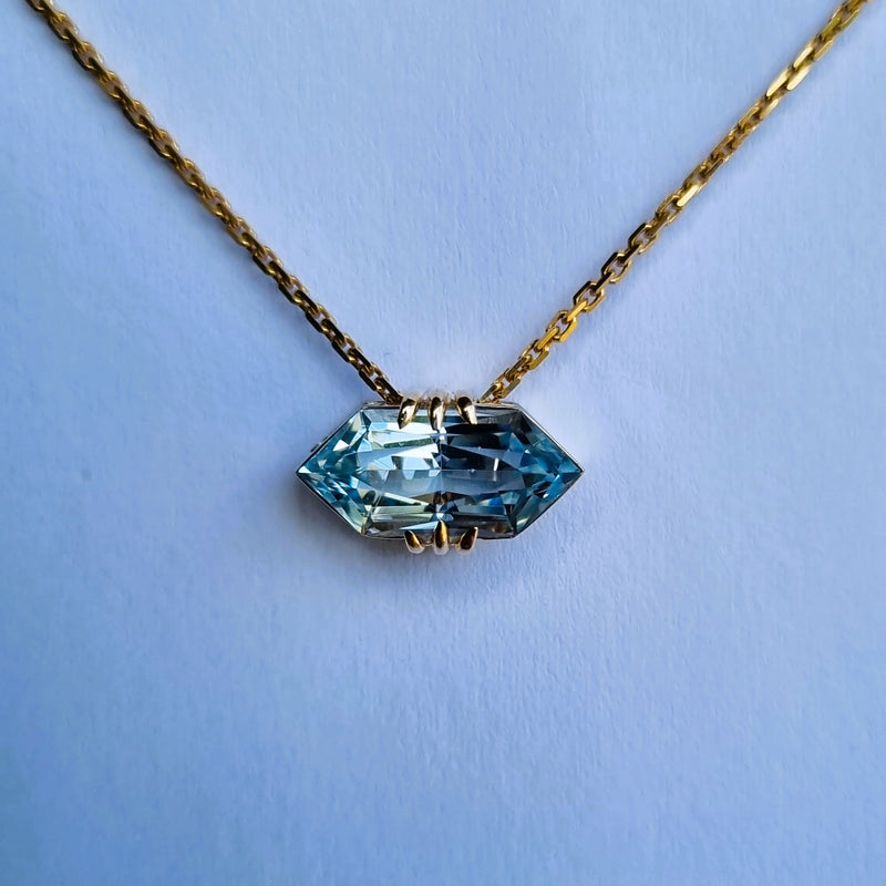 Topaz Pendant and Chain