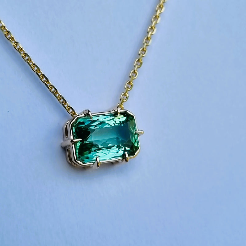 Tourmaline Pendant and Chain