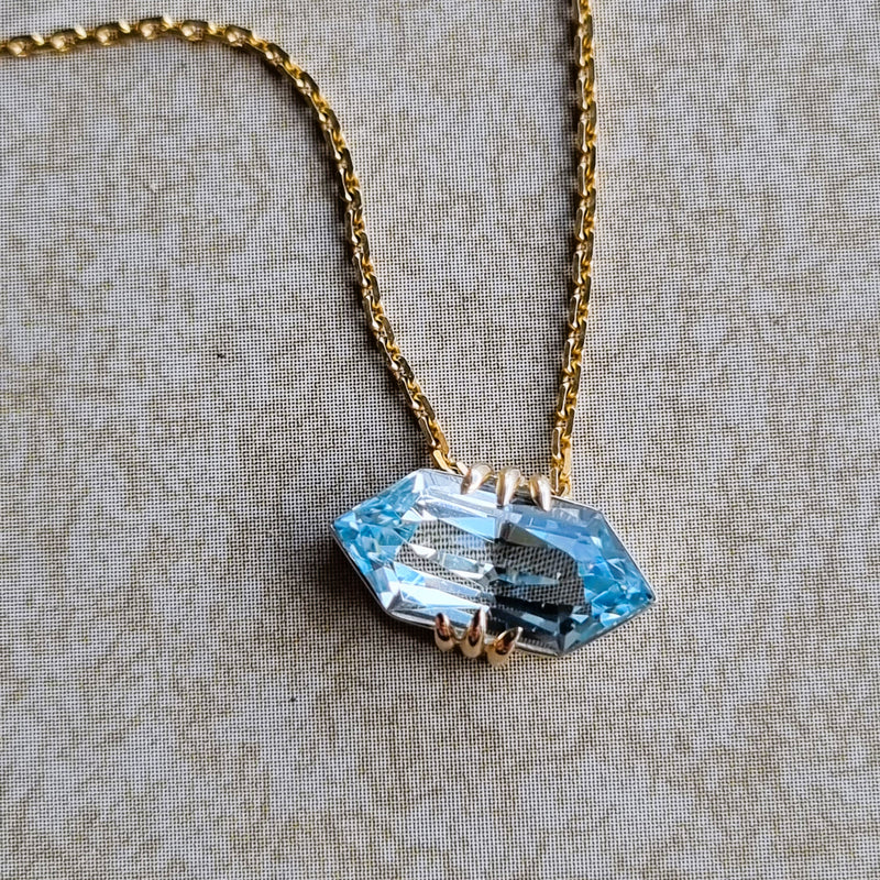 Topaz Pendant and Chain