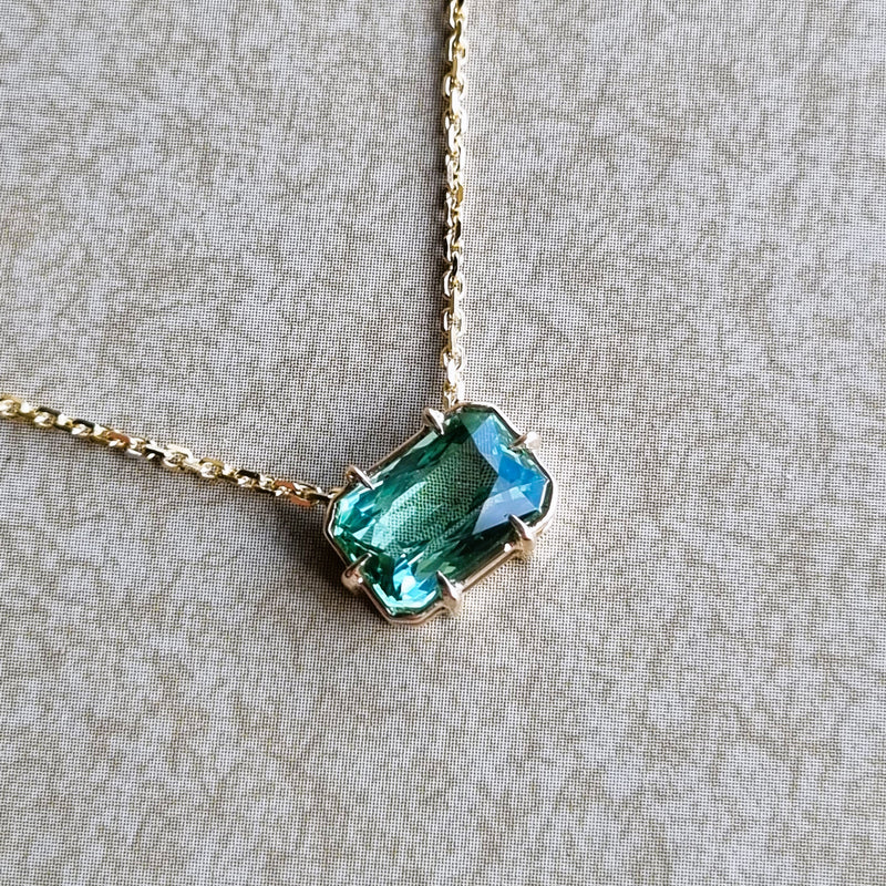 Tourmaline Pendant and Chain